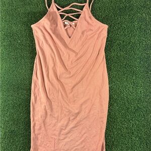 Better Be Peach Mini Dress